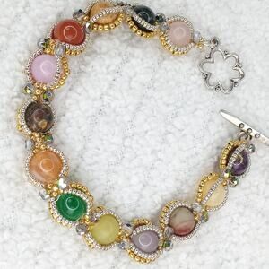 HANDMADE~Empty Nest Gemstone Bracelet ~ 7½"